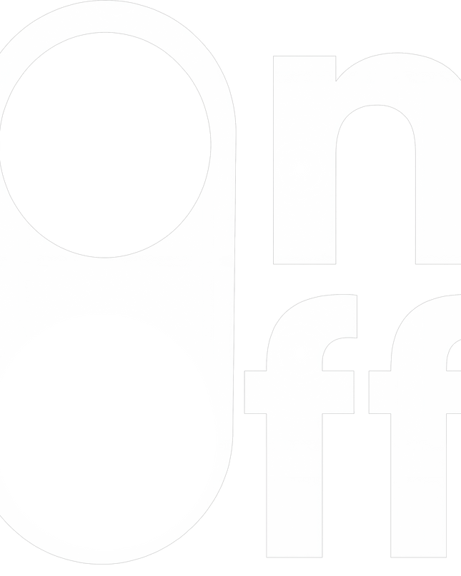 On Off Minimal Graphic Unisex Classic Crew T-Shirt