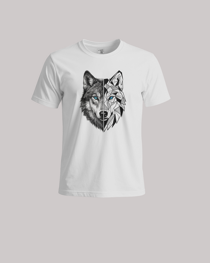 Dual Nature Wolf Unisex Classic Crew T-Shirt