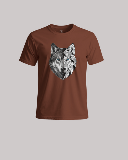 Dual Style Wolf Unisex Classic Crew T-Shirt