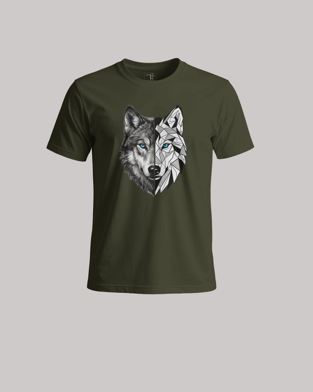 Dual Style Wolf Unisex Classic Crew T-Shirt