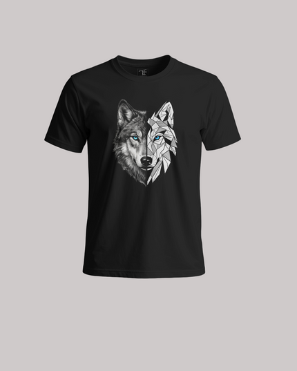 Dual Style Wolf Unisex Classic Crew T-Shirt