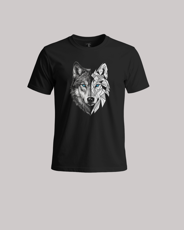Dual Style Wolf Unisex Classic Crew T-Shirt