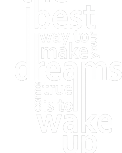 Wake Up Dreams Typography Graphic Unisex Classic Crew T-Shirt
