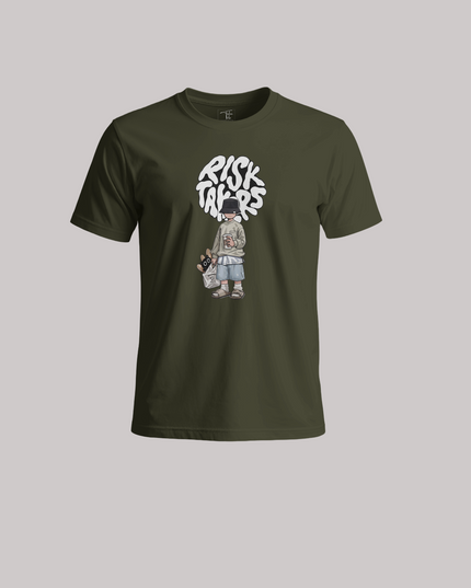 Risk Takers Graphic Unisex Classic Crew T-Shirt