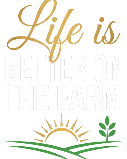 Life Is Better on the Farm Graphic Unisex Classic Crew T-Shirt