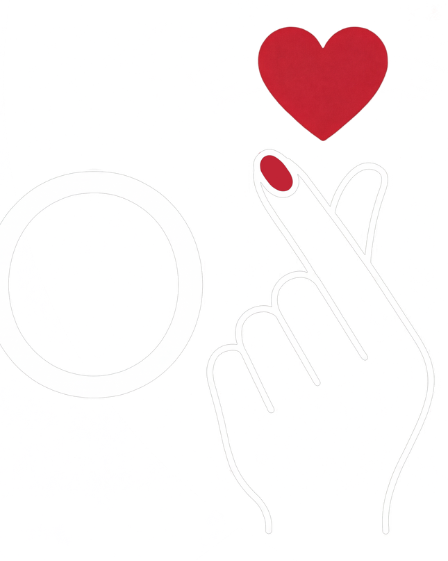 Trendy LOVE Hand Sign Graphic Women's Classic T-Shirt