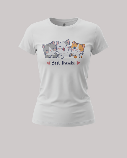 Cute Trio Kitty Graphic Women's Classic T-Shirt