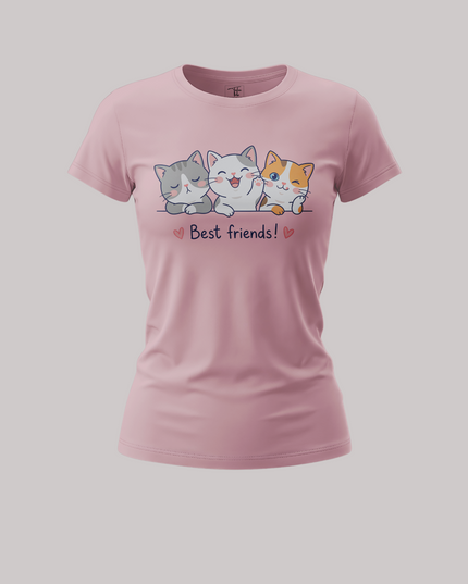 Cute Trio Kitty Graphic Women's Classic T-Shirt