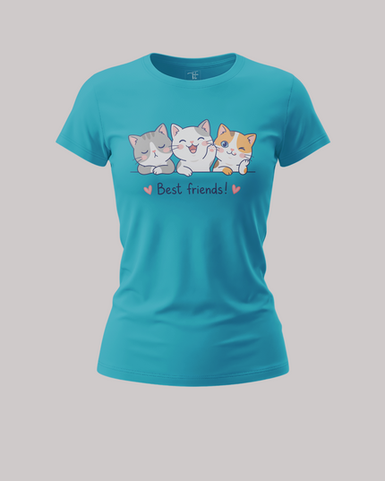 Cute Trio Kitty Graphic Women's Classic T-Shirt