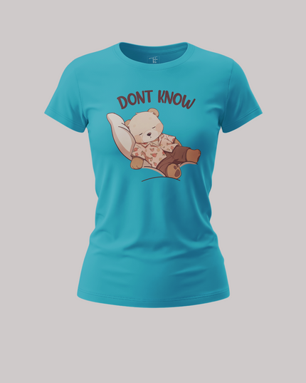 Don’t Know Teddy Graphic Women's Classic T-Shirt