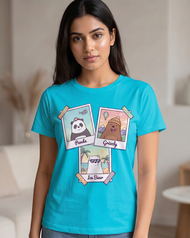 We Bare Bears Adventure Graphic Unisex Classic Crew T-Shirt