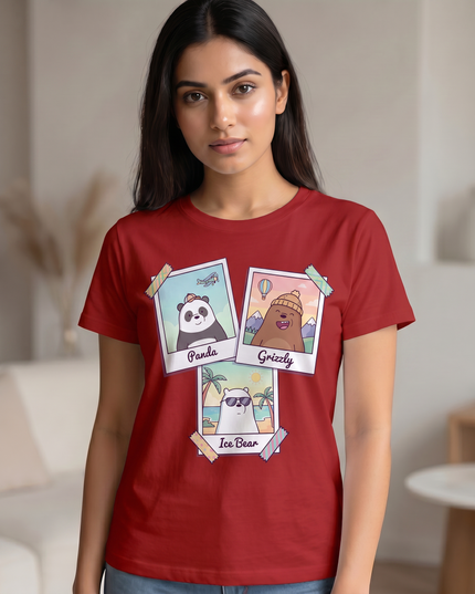 We Bare Bears Adventure Graphic Unisex Classic Crew T-Shirt