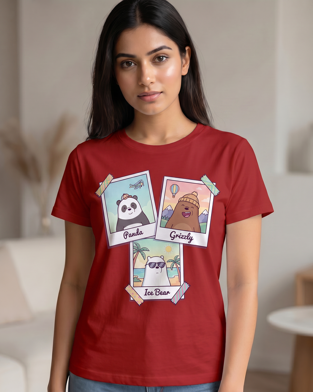 We Bare Bears Adventure Graphic Unisex Classic Crew T-Shirt