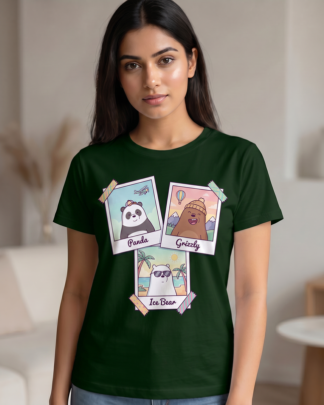 We Bare Bears Adventure Graphic Unisex Classic Crew T-Shirt