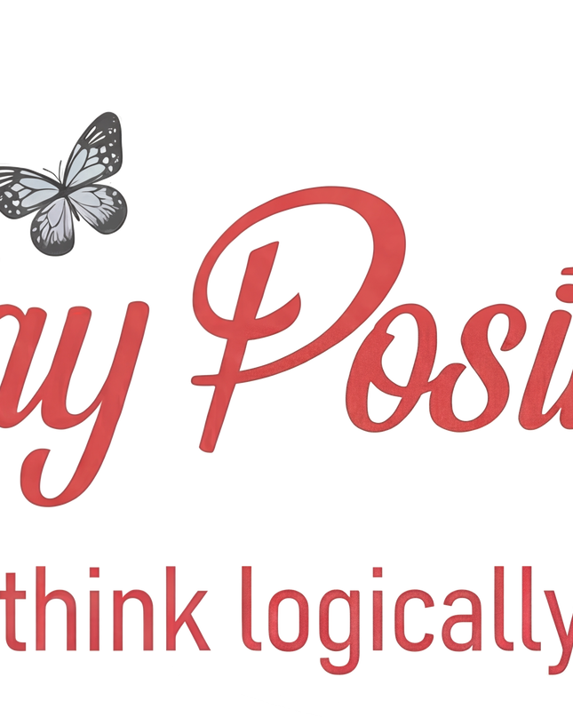 Positive Mindset Butterfly Print Women's Classic T-Shirt