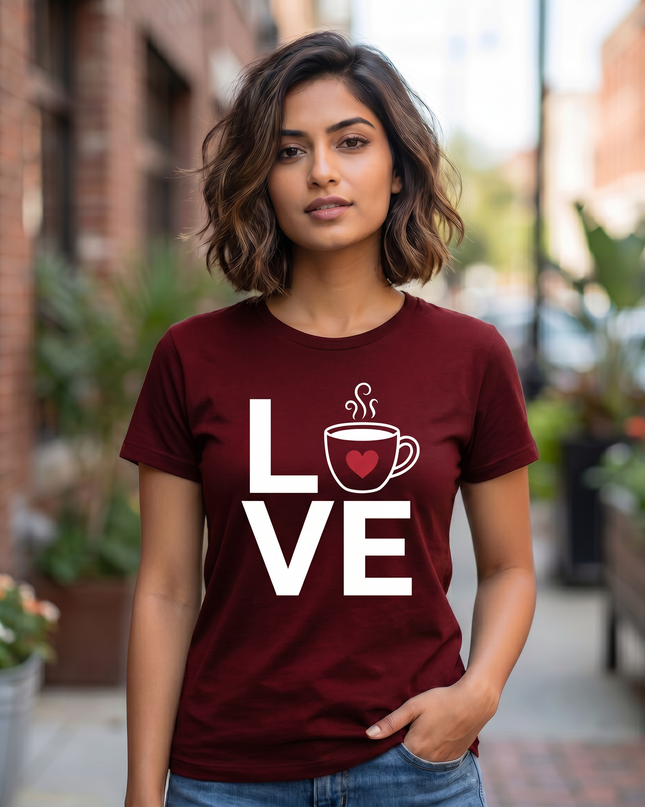 Coffee Love Graphic Unisex Classic Crew T-Shirt