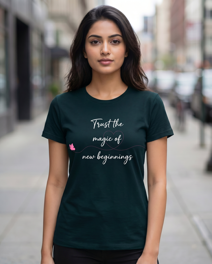 Trust The Magic of New Beginnings Unisex Classic Crew T-Shirt