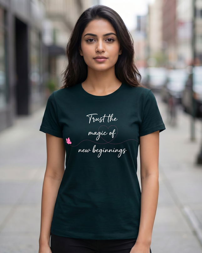 Trust The Magic of New Beginnings Unisex Classic Crew T-Shirt