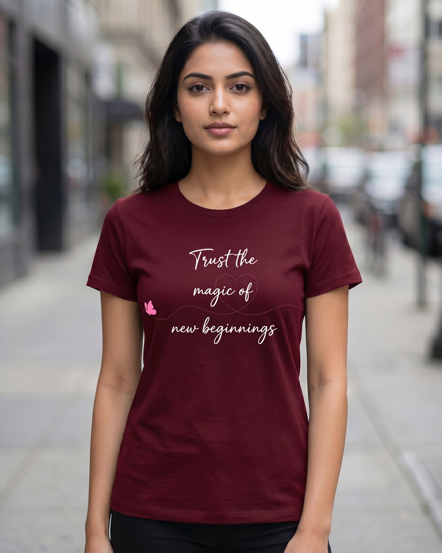 Trust The Magic of New Beginnings Unisex Classic Crew T-Shirt