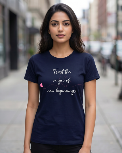 Trust The Magic of New Beginnings Unisex Classic Crew T-Shirt