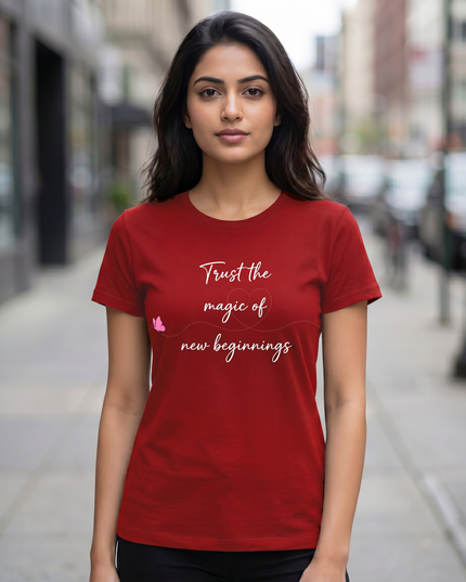 Trust The Magic of New Beginnings Unisex Classic Crew T-Shirt