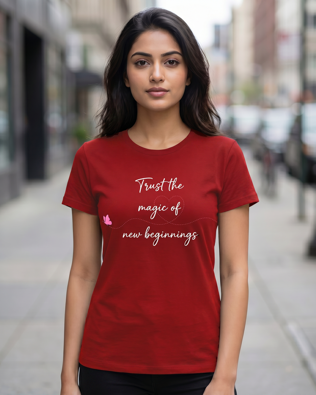 Trust The Magic of New Beginnings Unisex Classic Crew T-Shirt