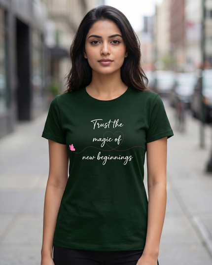 Trust The Magic of New Beginnings Unisex Classic Crew T-Shirt