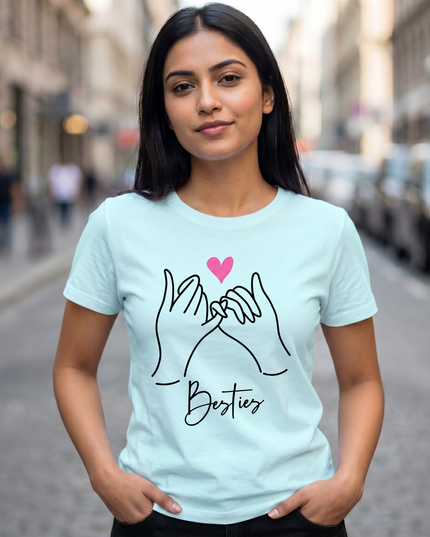 Pinky Promise Besties Unisex Classic Crew T-Shirt