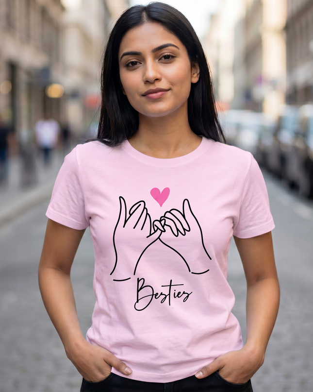 Pinky Promise Besties Unisex Classic Crew T-Shirt