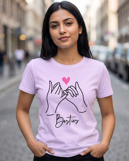 Pinky Promise Besties Unisex Classic Crew T-Shirt
