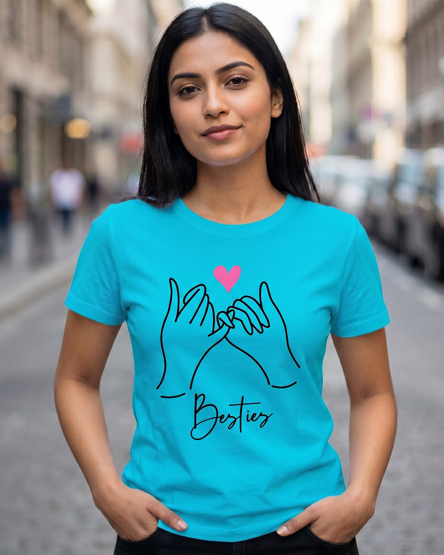 Pinky Promise Besties Unisex Classic Crew T-Shirt