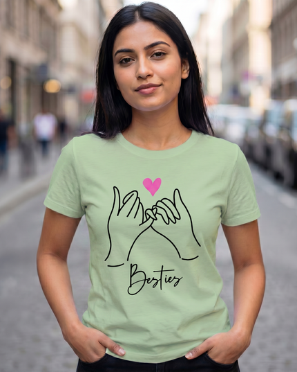 Pinky Promise Besties Unisex Classic Crew T-Shirt
