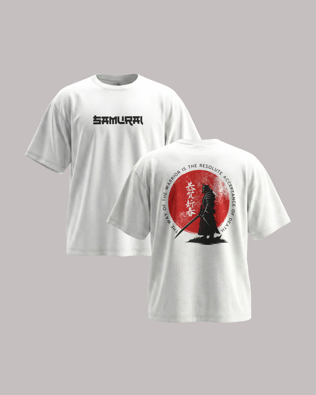 Japan Samurai Warrior Graphic Unisex Oversized Classic T-Shirt