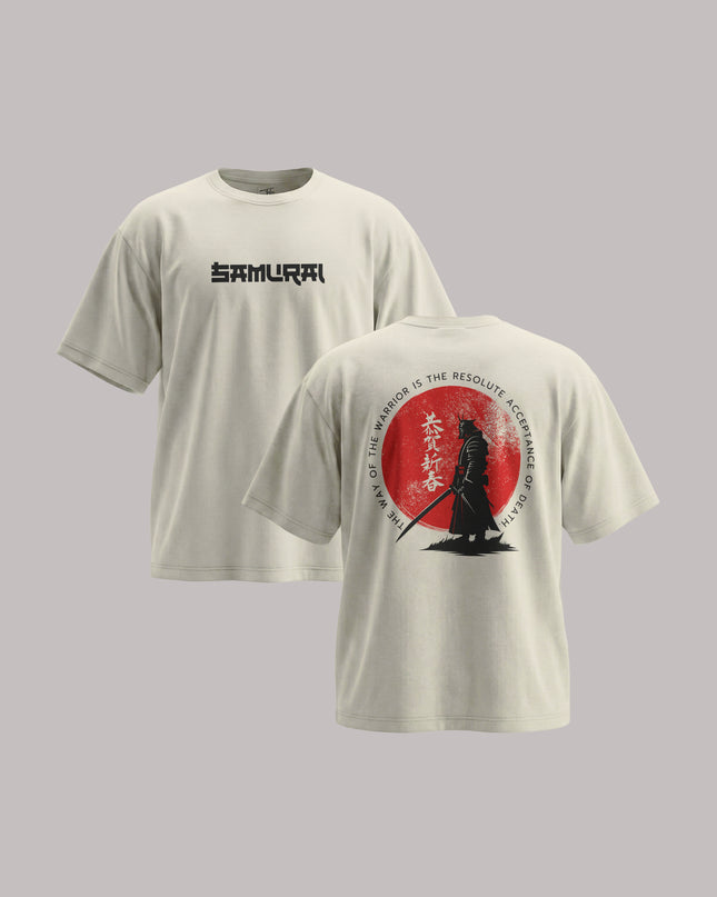 Japan Samurai Warrior Graphic Unisex Oversized Classic T-Shirt