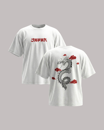 Japan Dragon Graphic Unisex Oversized Classic T-Shirt