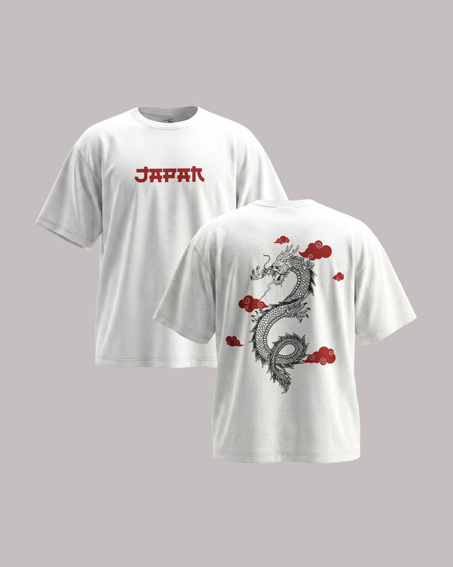 Japan Dragon Graphic Unisex Oversized Classic T-Shirt