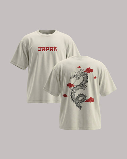 Japan Dragon Graphic Unisex Oversized Classic T-Shirt