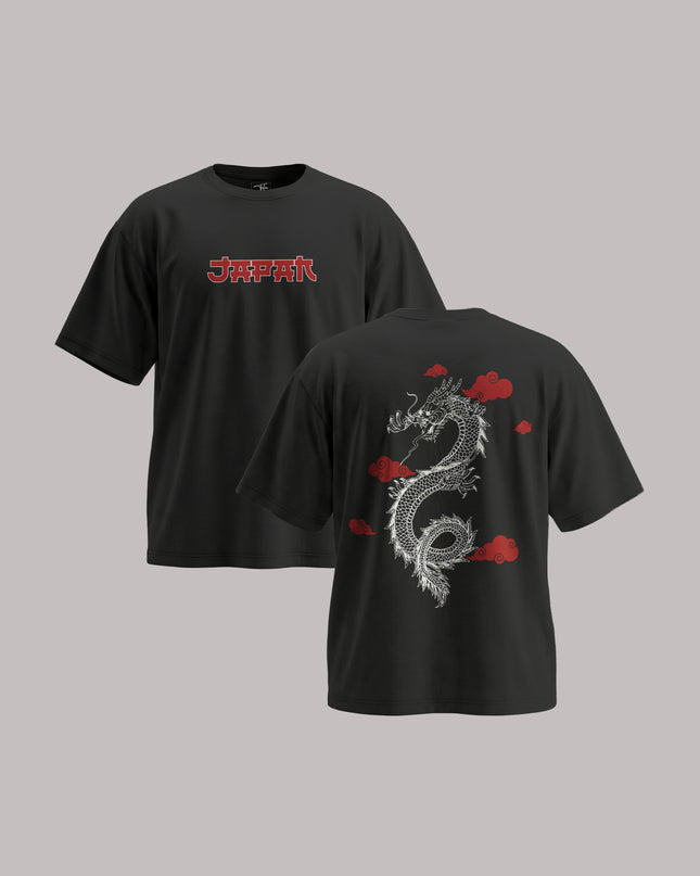 Japanese Dragon Unisex Oversized Classic T-Shirt