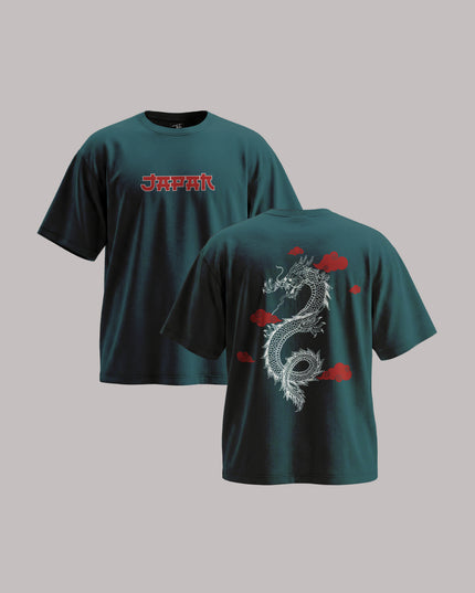 Japanese Dragon Unisex Oversized Classic T-Shirt