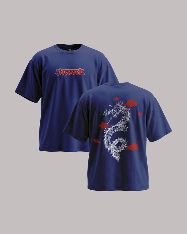 Japanese Dragon Unisex Oversized Classic T-Shirt