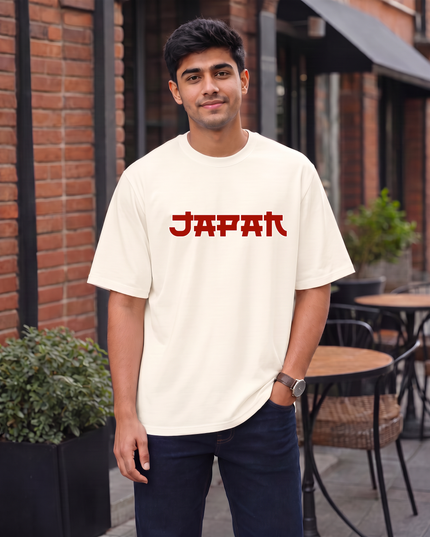 Japan Minimal Graphic Oversized Classic T-Shirt