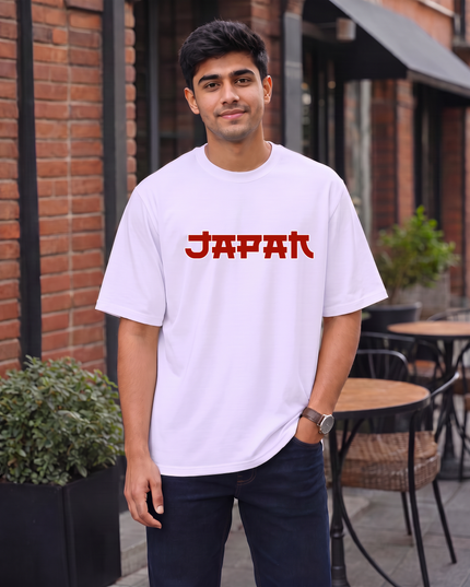 Japan Minimal Graphic Oversized Classic T-Shirt