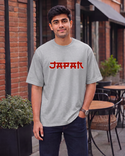 Japan Minimal Graphic Oversized Classic T-Shirt