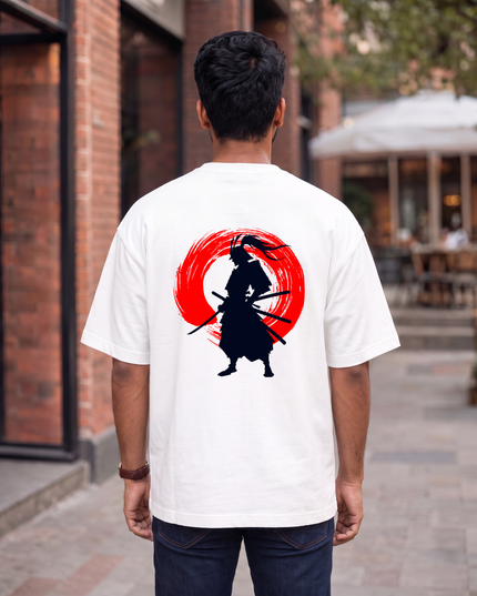 Samurai Warrior Graphic Oversized Classic T-Shirt