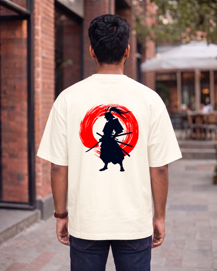 Samurai Warrior Graphic Oversized Classic T-Shirt