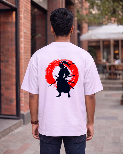 Samurai Warrior Graphic Oversized Classic T-Shirt