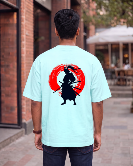 Samurai Warrior Graphic Oversized Classic T-Shirt