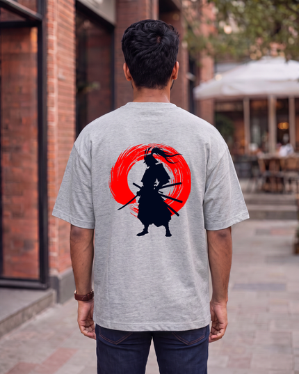 Samurai Warrior Graphic Oversized Classic T-Shirt