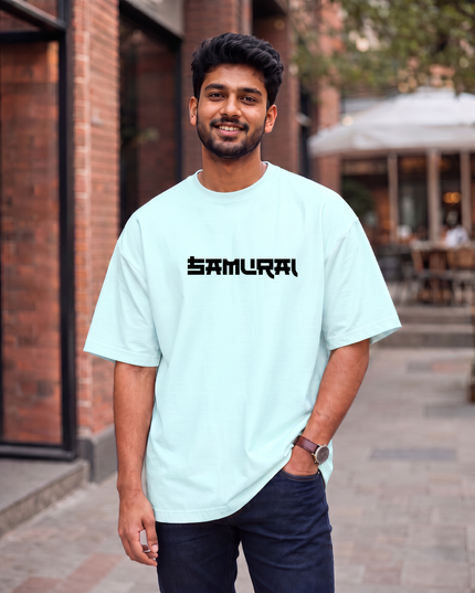 Samurai Warrior Graphic Oversized Classic T-Shirt