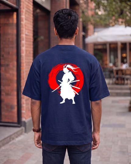 Samurai Spirit Graphic Oversized Classic T-Shirt